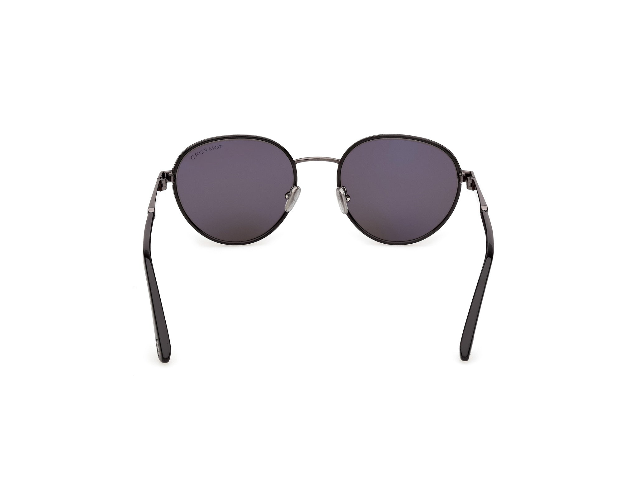 TOM FORD Unisex TOM FORD FT1339 JET-02 01A Sunglasses Metal Black Smoke Round Norma