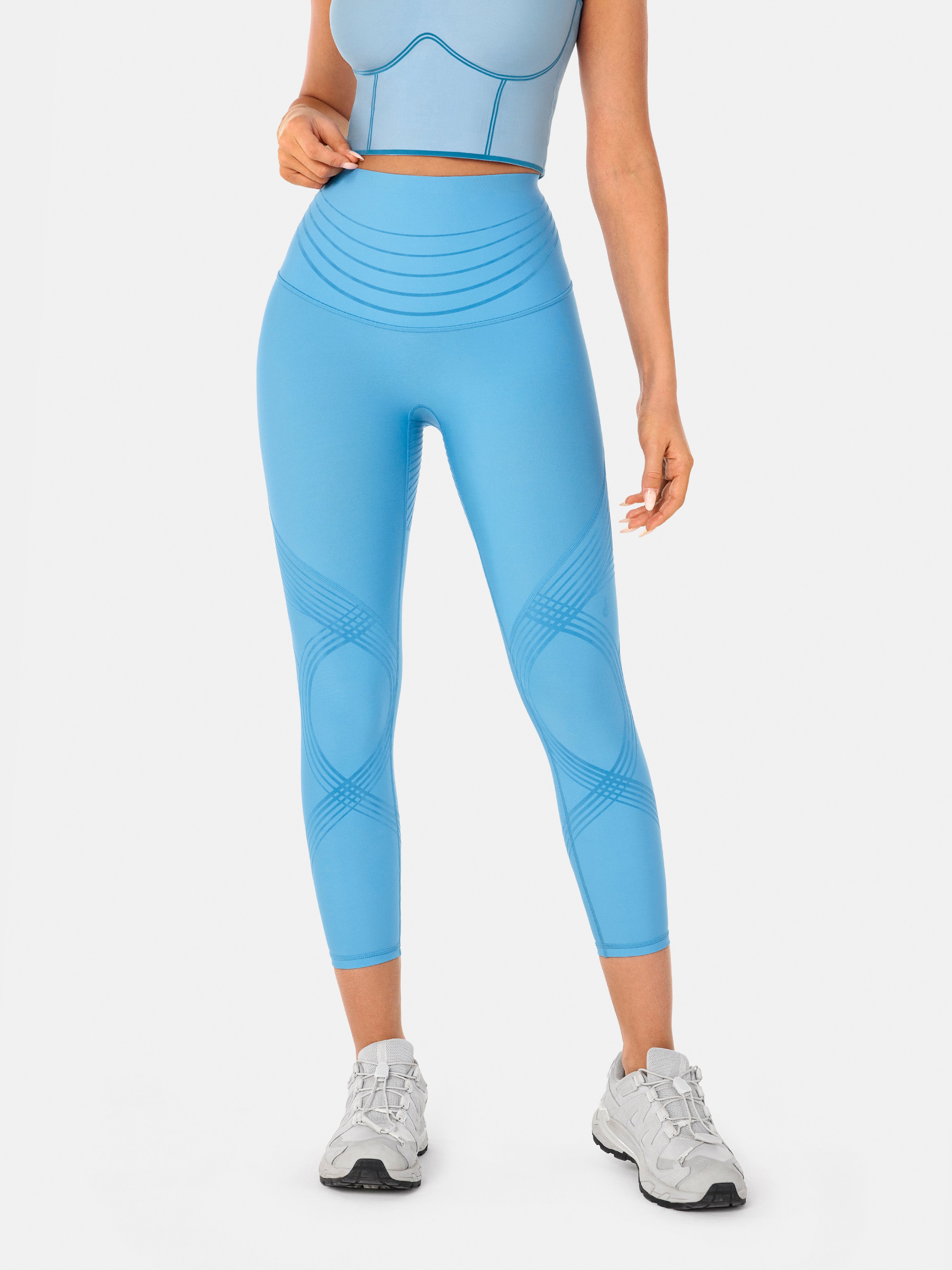 Body Sculpt 7/8 Leggings Reversible Wear - Barrier Reef