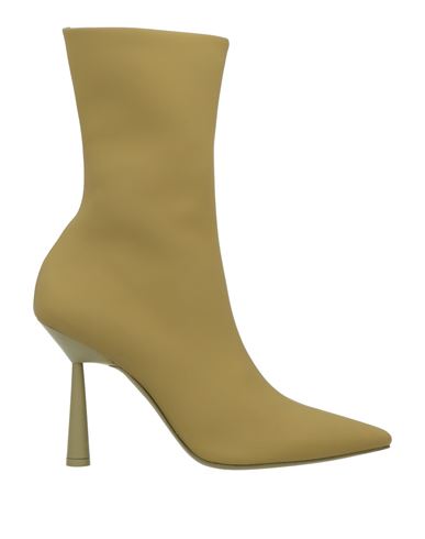 Woman Ankle boots Light green Size 6 Synthetic fibers