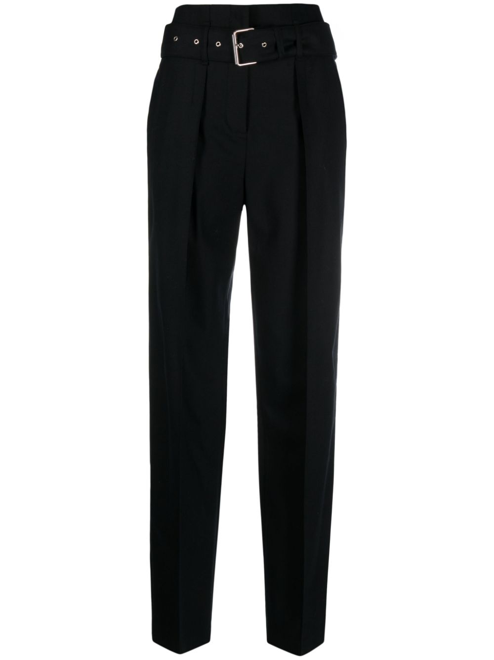 Belted tailored trousers - Black