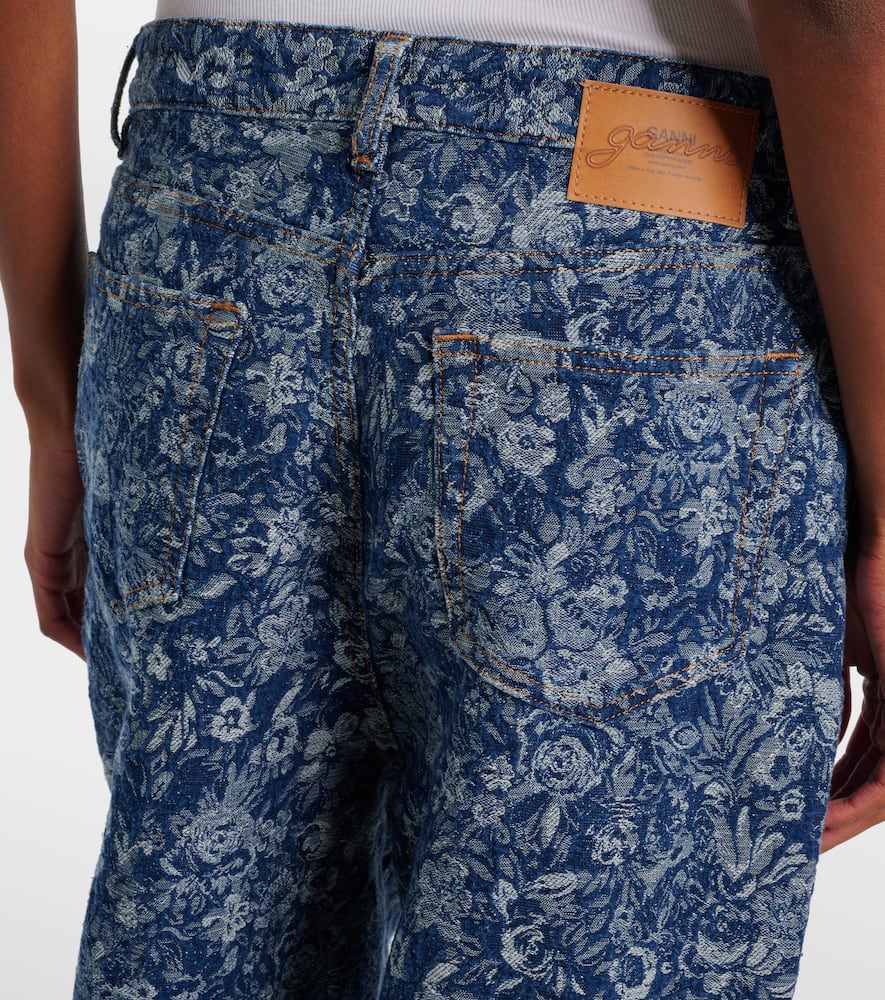 Tapestry wide-leg jeans