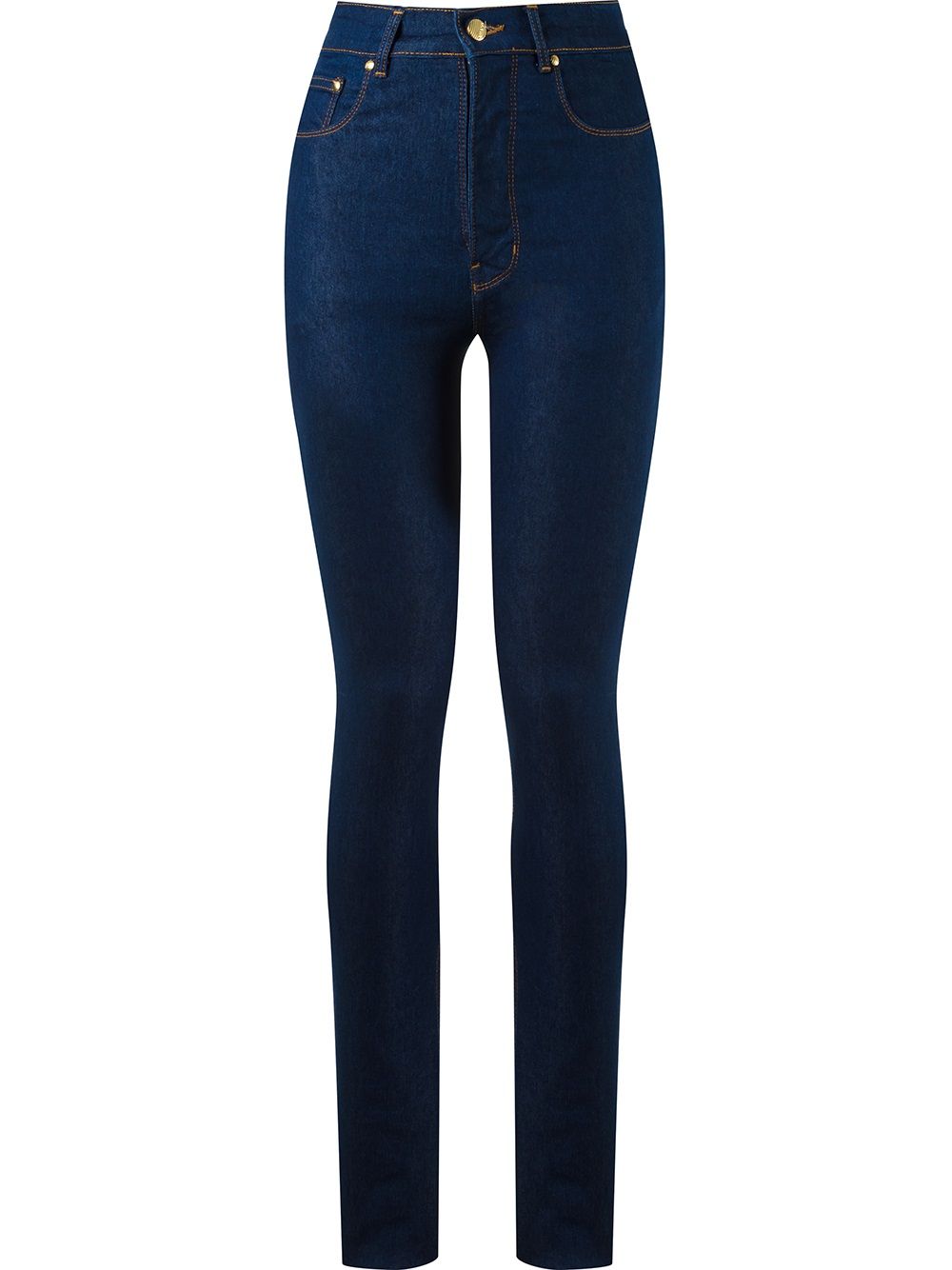 High waist skinny jeans - Blue