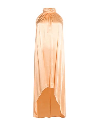 Woman Midi dress Apricot Size L Viscose