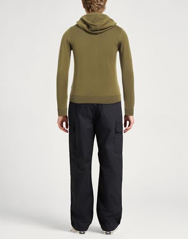 Alpha Studio Man Sweater Military green Size 36 Merino Wool