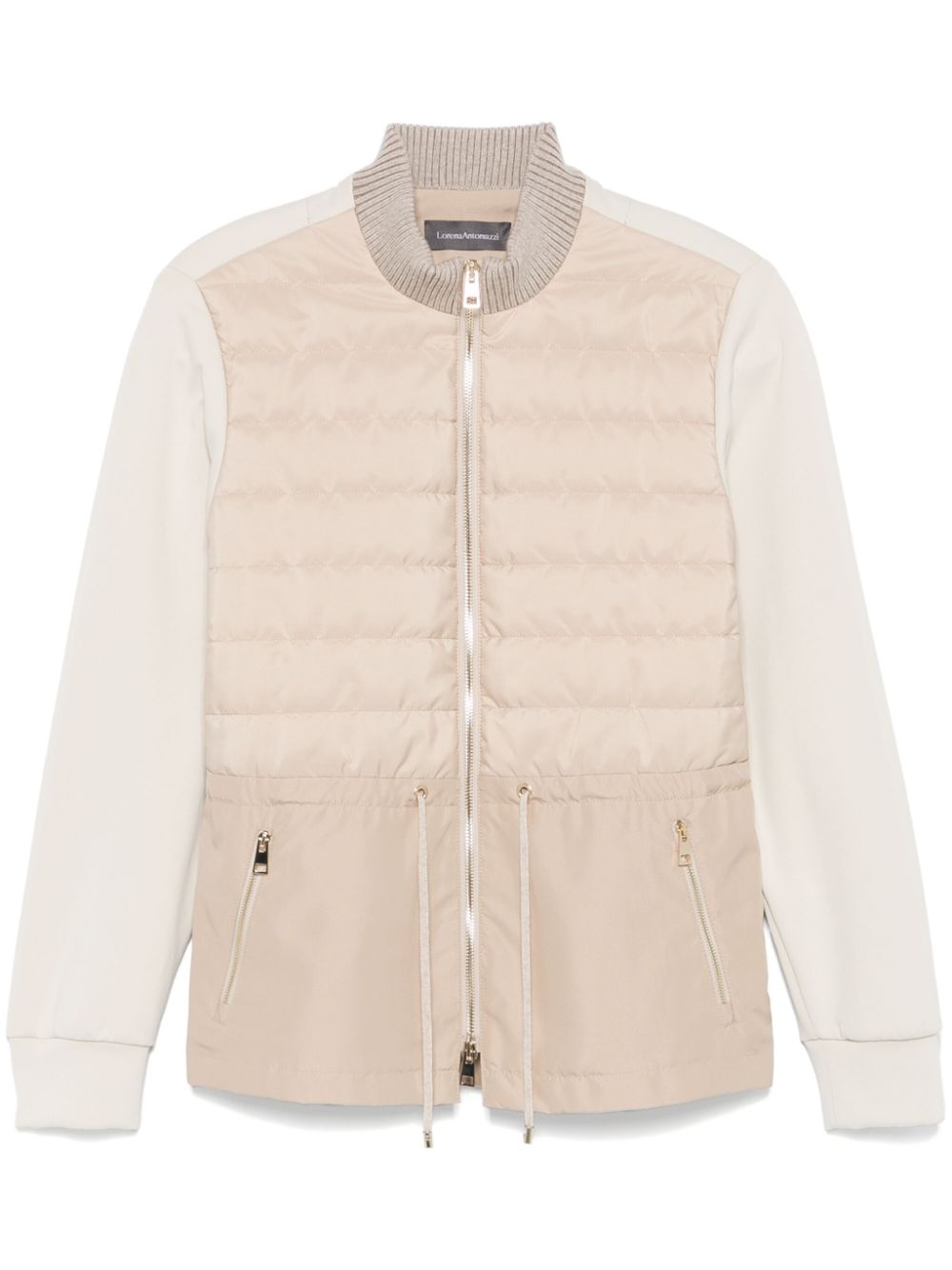 Panelled-design jacket - Neutrals