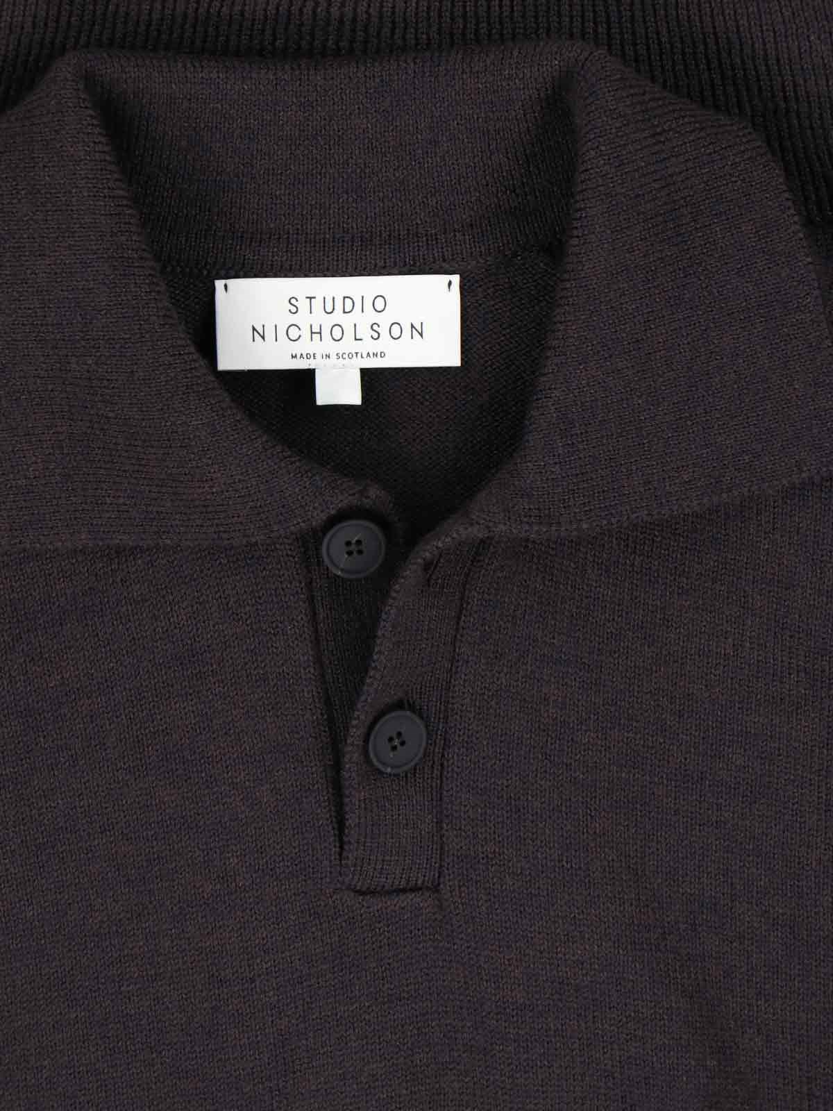 Merino Wool Polo Sweater
