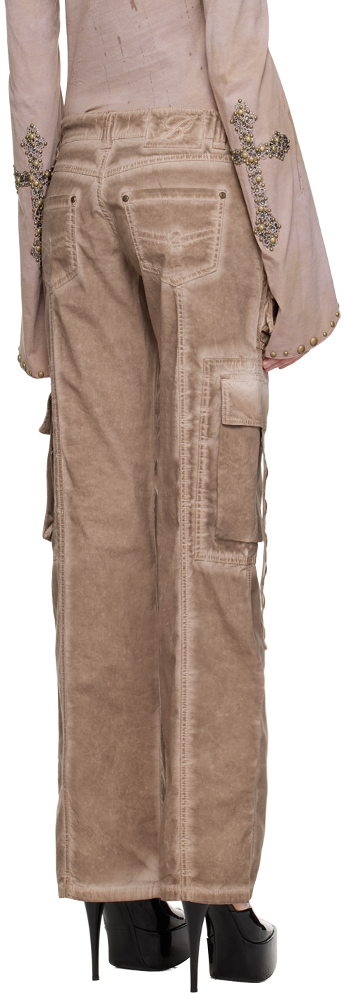 Brown eyelet slacks
