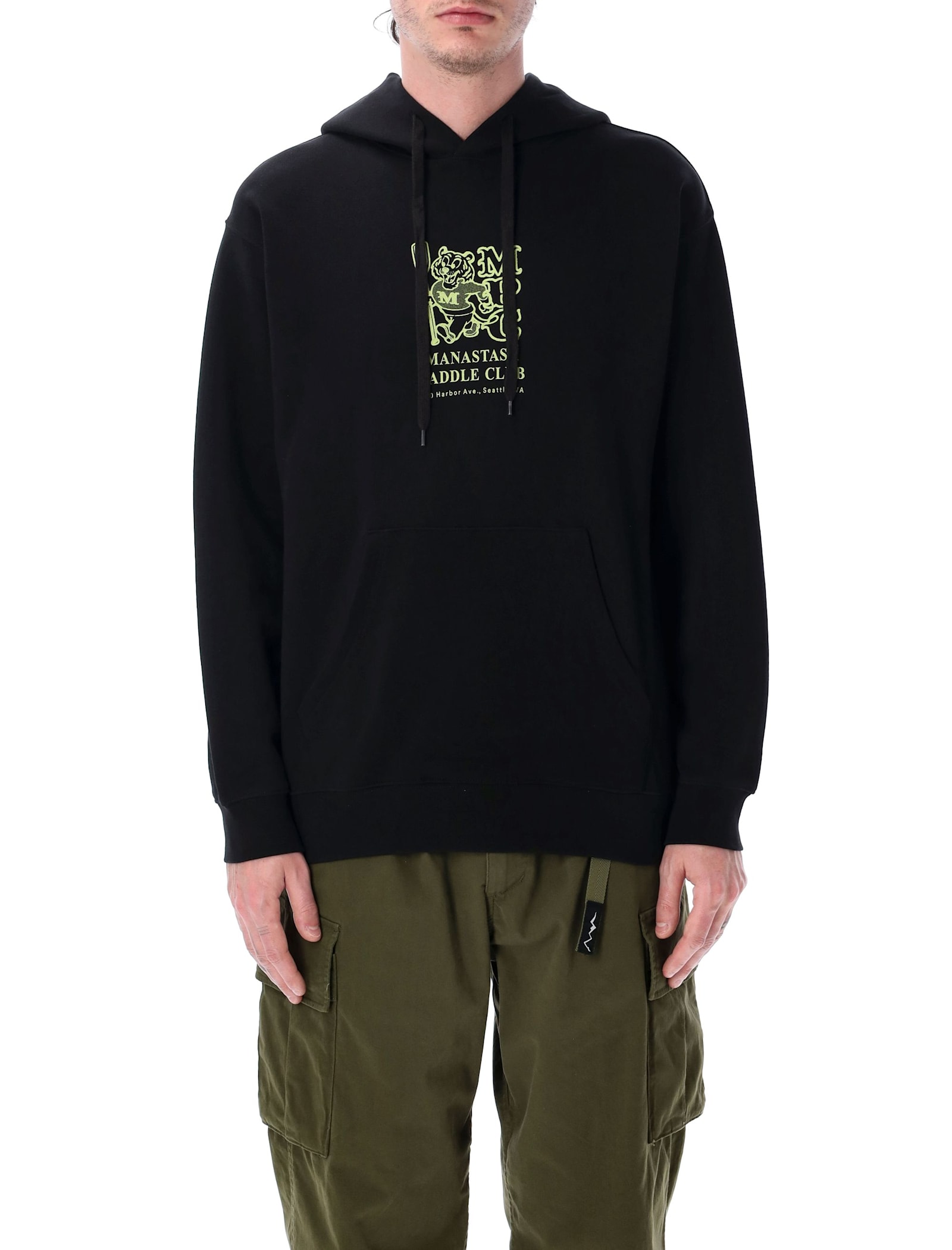 MANASTASH MPC graphic-print hoodie - Black