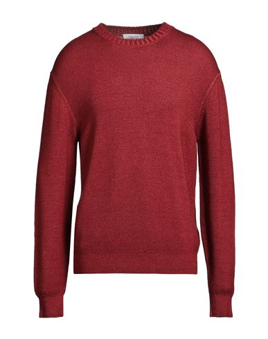 Man Sweater Brick Size 44 Wool