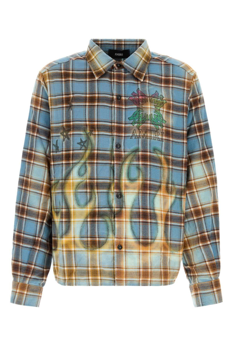 MA Quad Bleached Flannel Shirt