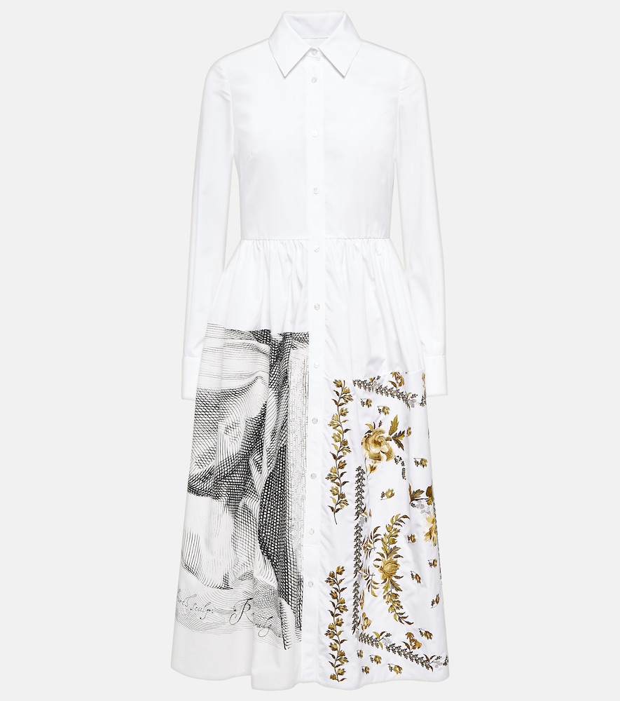 Sutton printed cotton shirt dress