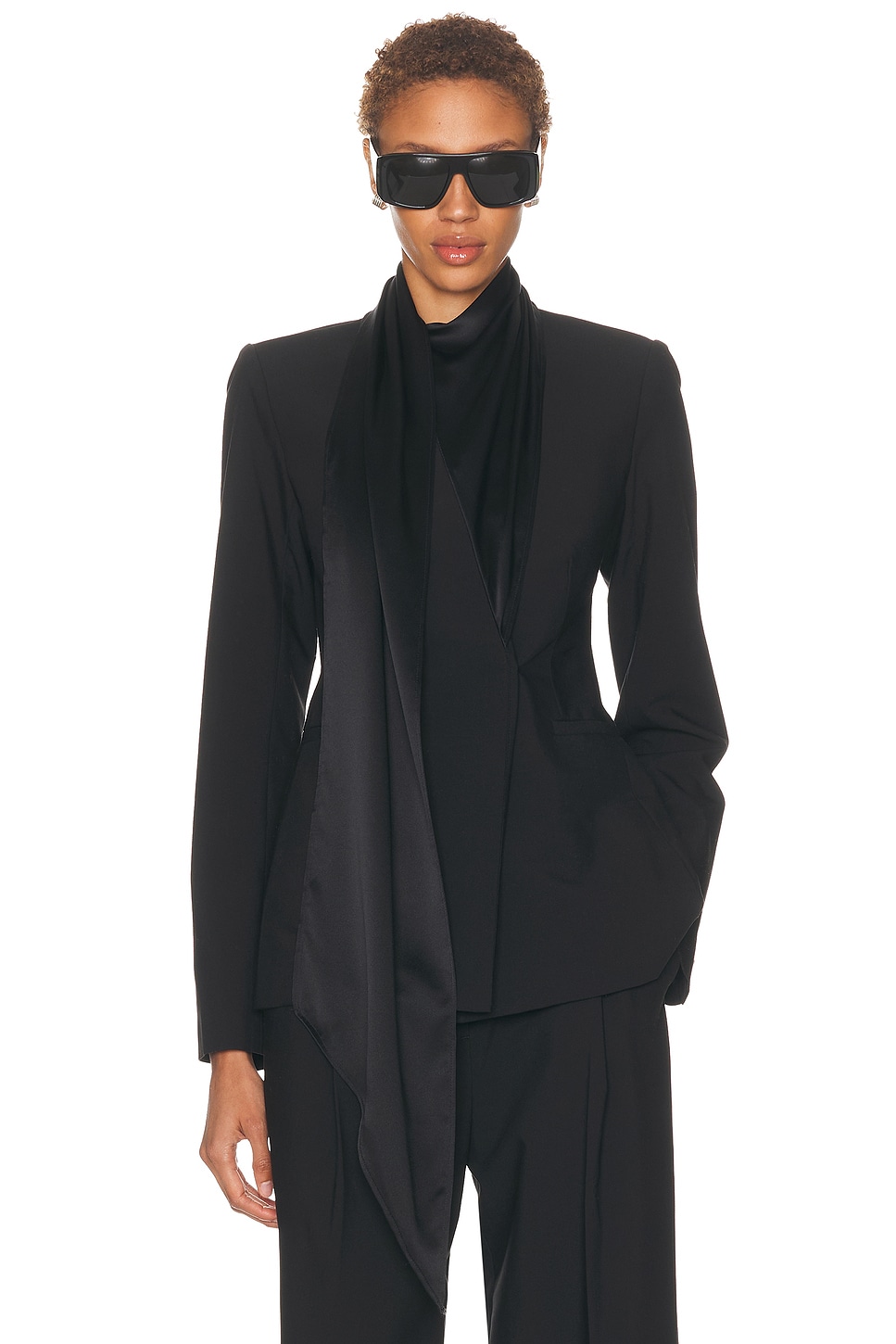 SRG Mira Blazer in Black - Black. L also in XXS, XS, S