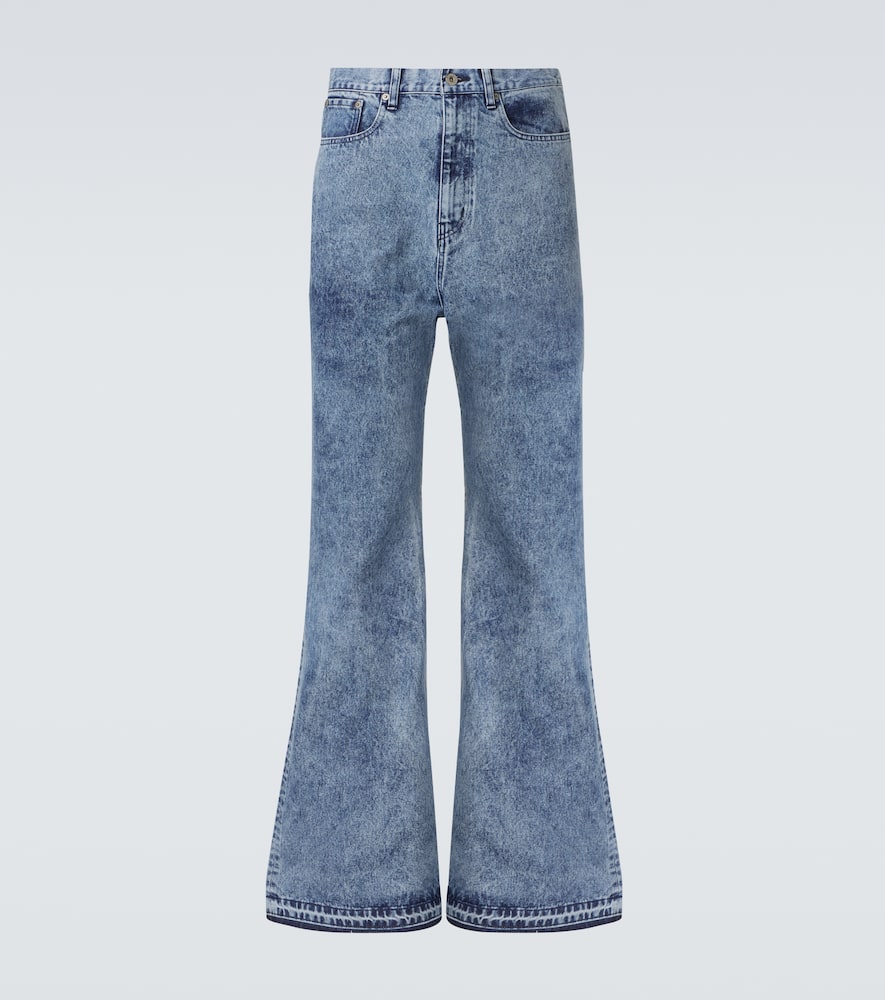High-rise flared jeans