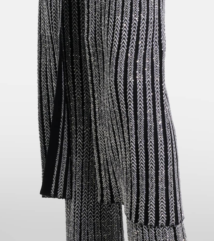 Lamé midi dress
