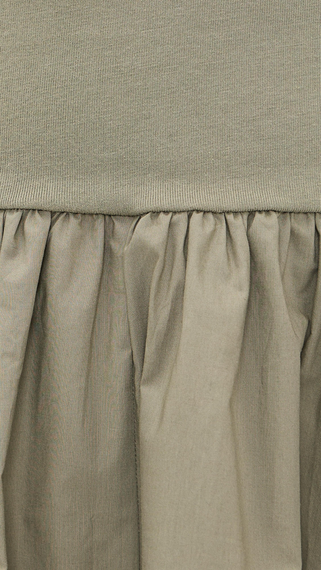 Marc Mixed Media Dress Deep Lichen Green
