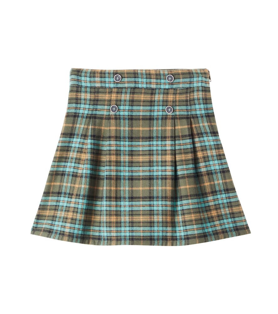 Seraphina plaid cotton tweed skirt