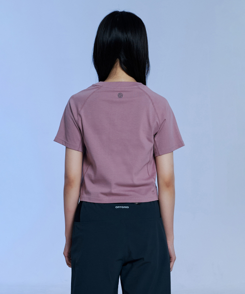 W Brijex Aerocool Crop Short Sleeve T-Shirt