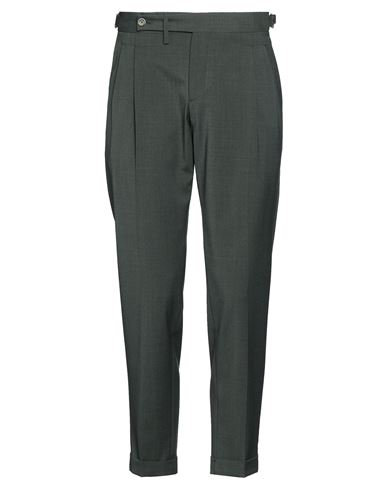 Man Pants Dark green Size 32 Polyester, Wool, Elastane