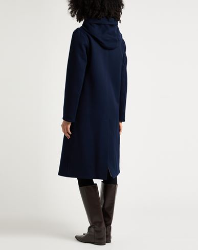Woman Coat Blue Size 8 Cotton