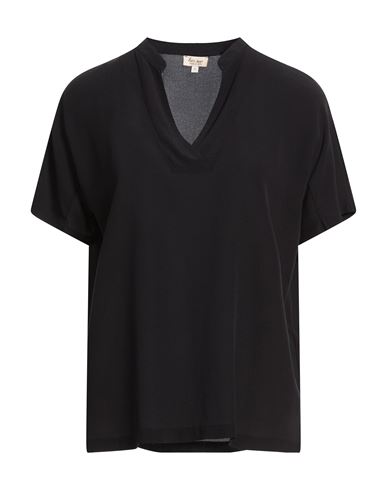 Woman Top Black Size S Silk