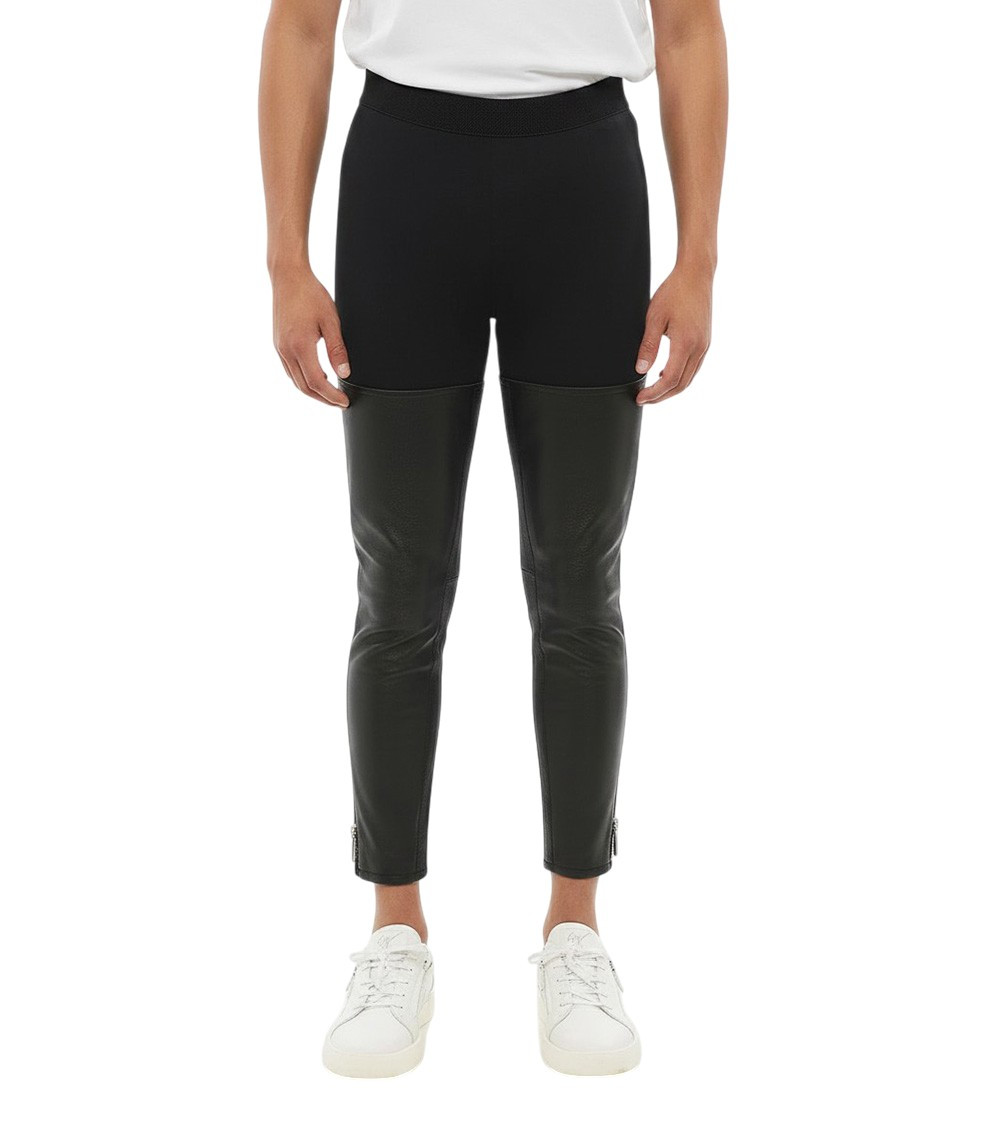 Black Solid Skinny Pants