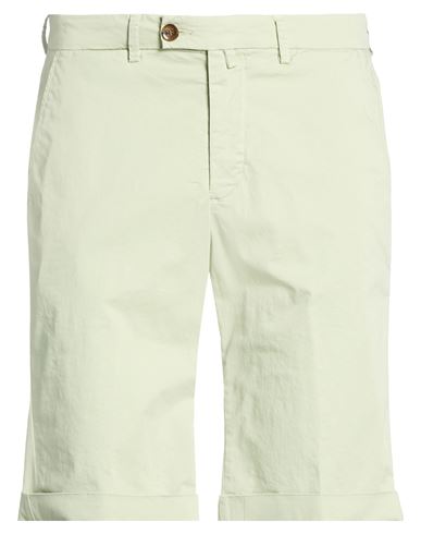 Man Shorts & Bermuda Shorts Sage green Size 40 Cotton, Elastane