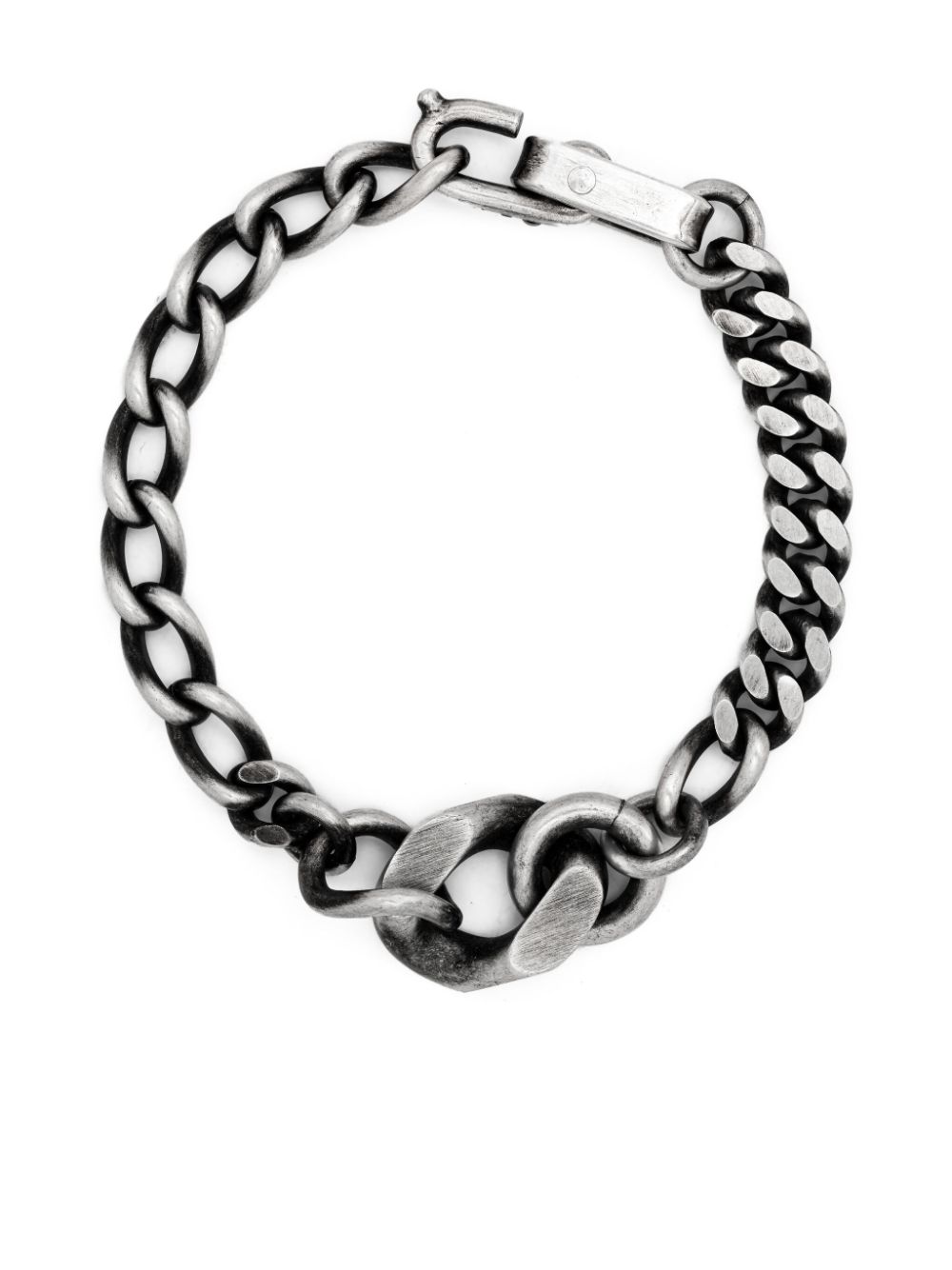 Filed Link bracelet - Silver