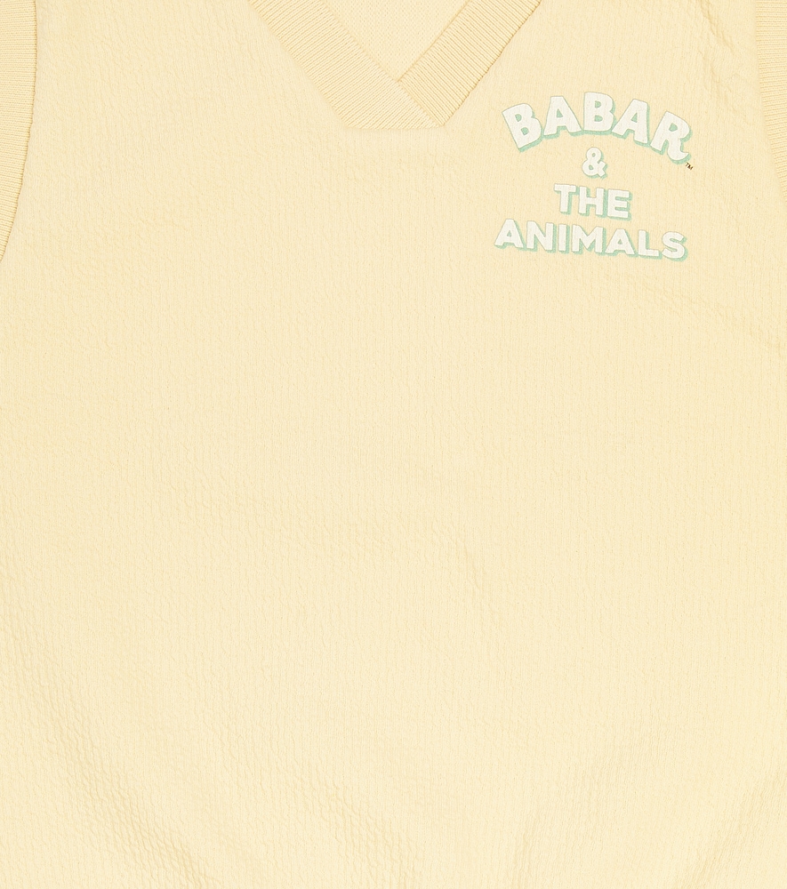 X Babar cotton sweater vest