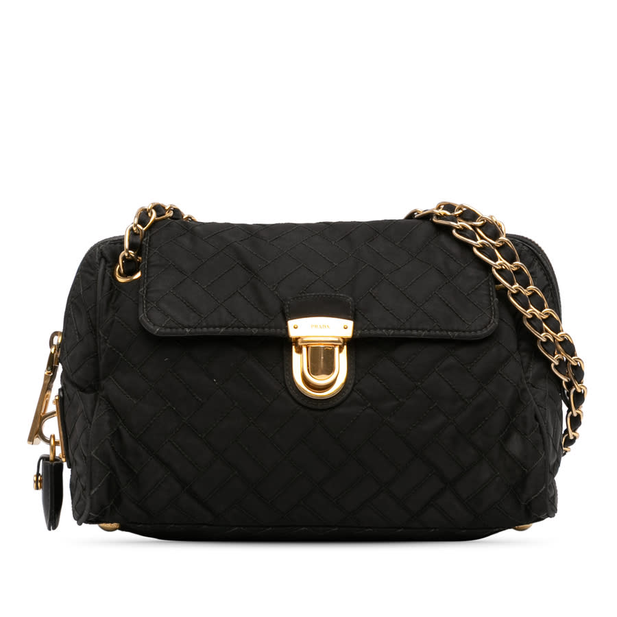 Pre-owned Impuntu Tessuto Chain Flap Shoulder Bag Ladies YQS0SDRW6EPC9C1Y