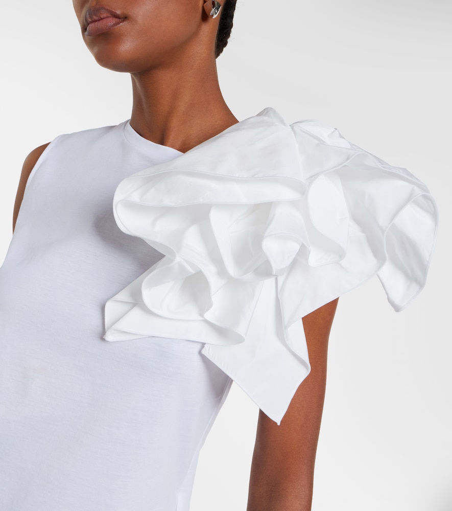 Elegante Taglio cotton jersey top