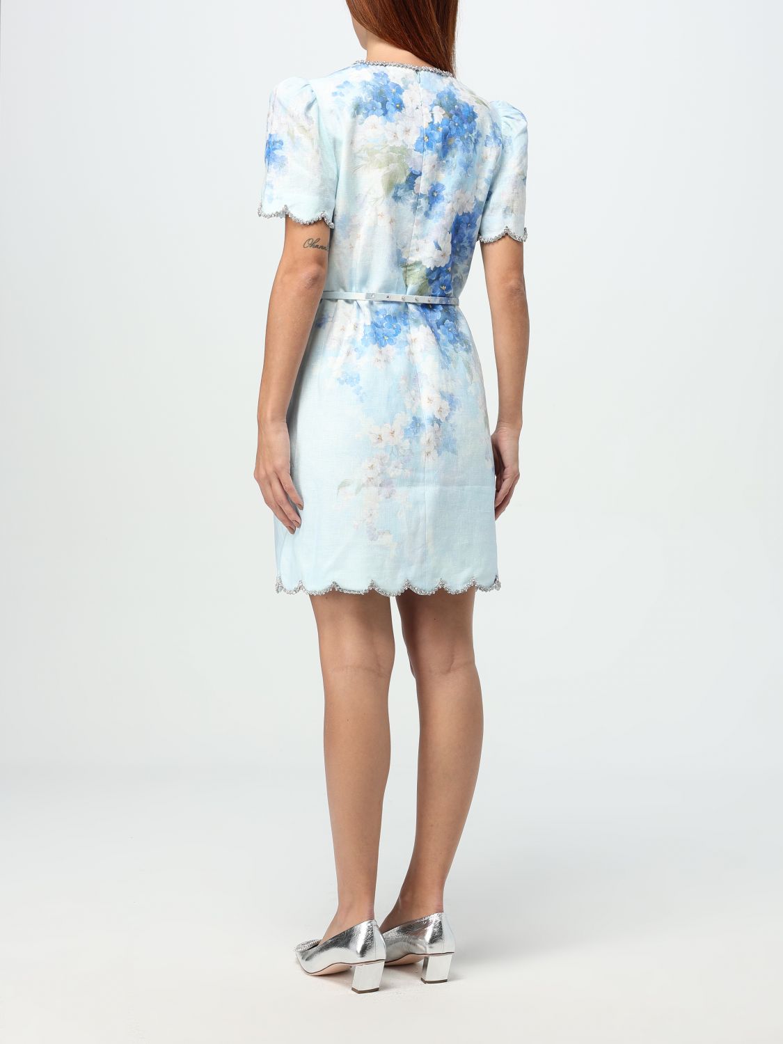 Crush mini dress - Blue