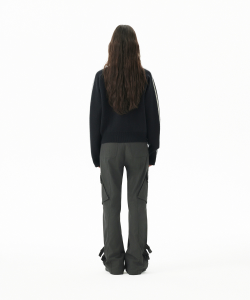 UTILITY CARGO FLARE PANT CHARCOAL