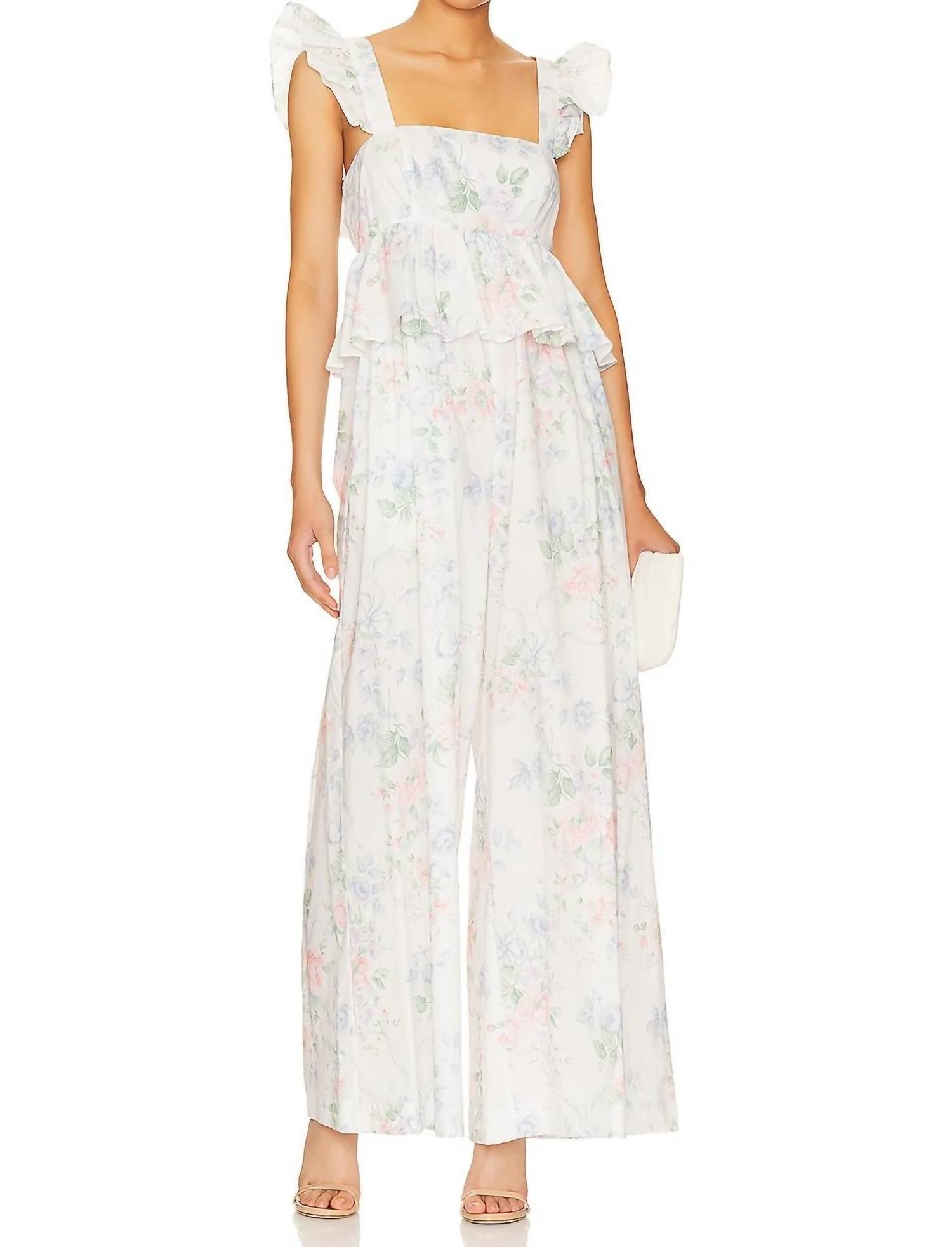Weekender Jumpsuit In Mrs. Darcy