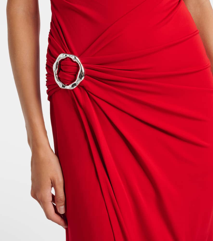 Blain gathered jersey gown