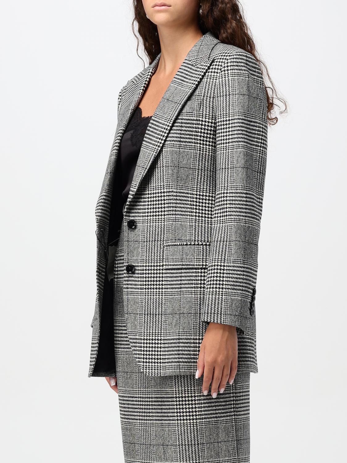Glen-plaid blazer - Grey