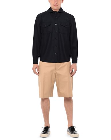 Man Shirt Midnight blue Size XL Wool, Polyamide