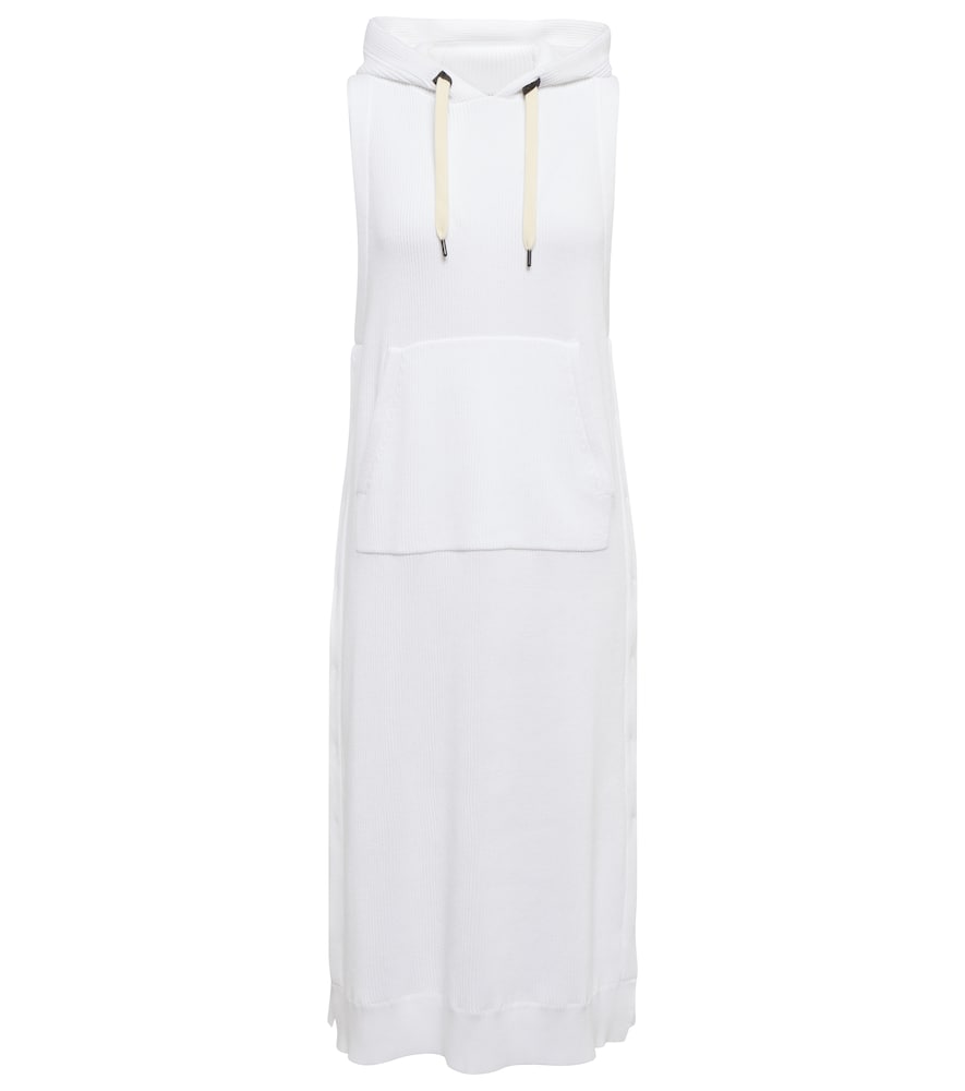 Hooded midi dress