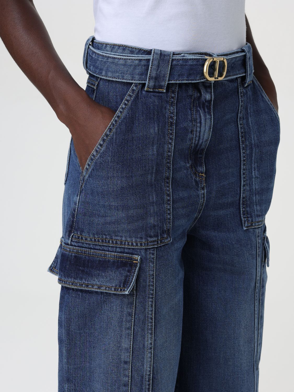 Pants Woman color Denim