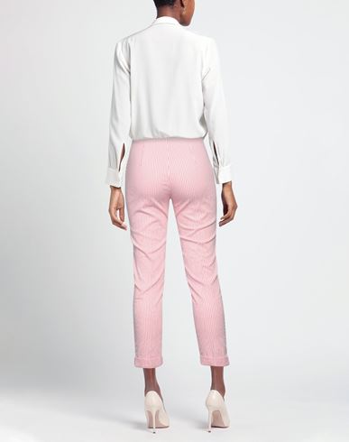 Woman Pants Pink Size 12 Polyester, Viscose, Elastane