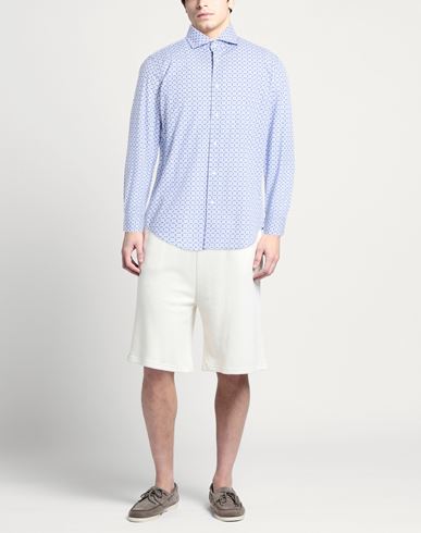 Man Shirt Blue Size 16 Cotton