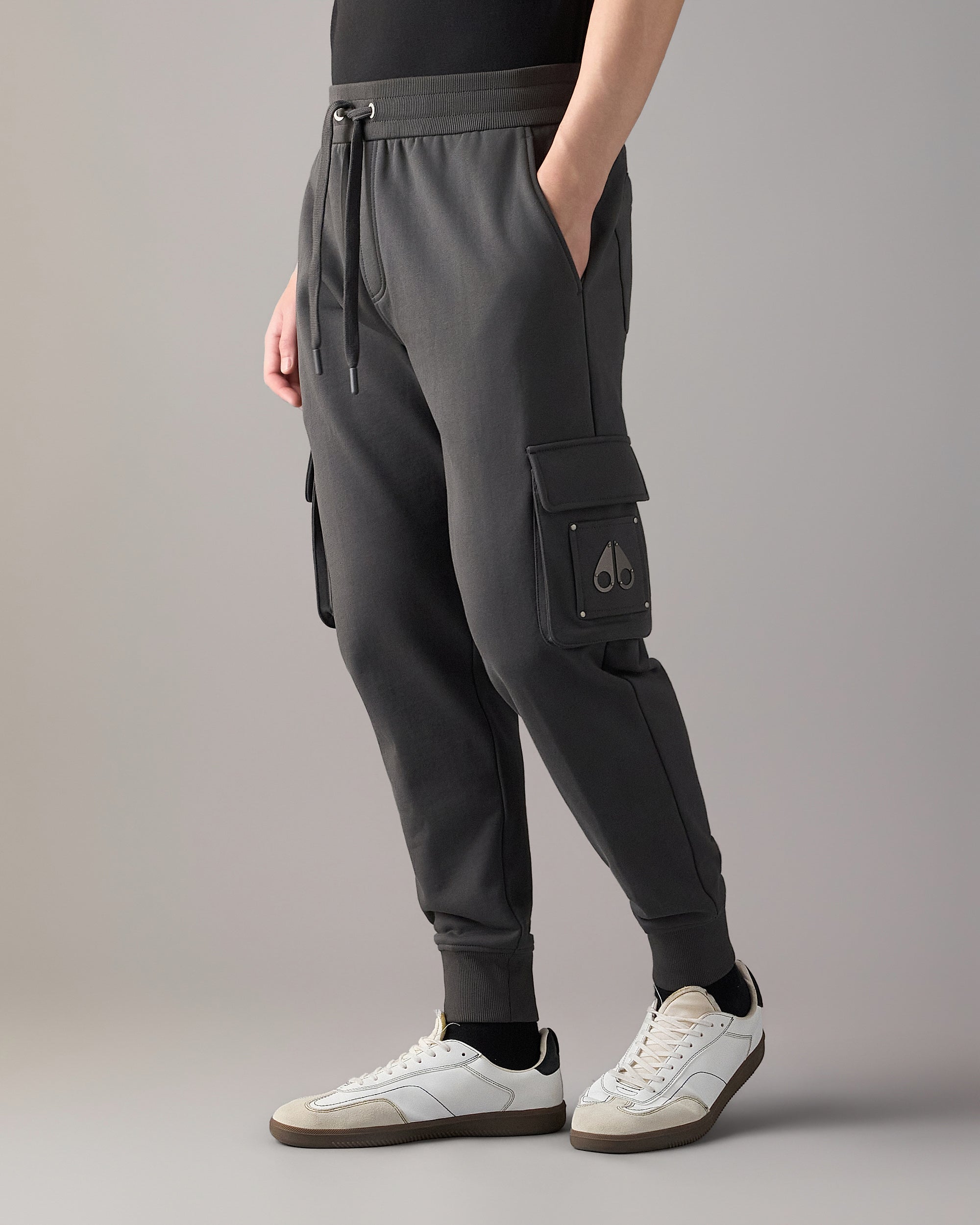 Moose Knuckles - Men's Hartsfield Cargo Joggers - Color: Cement