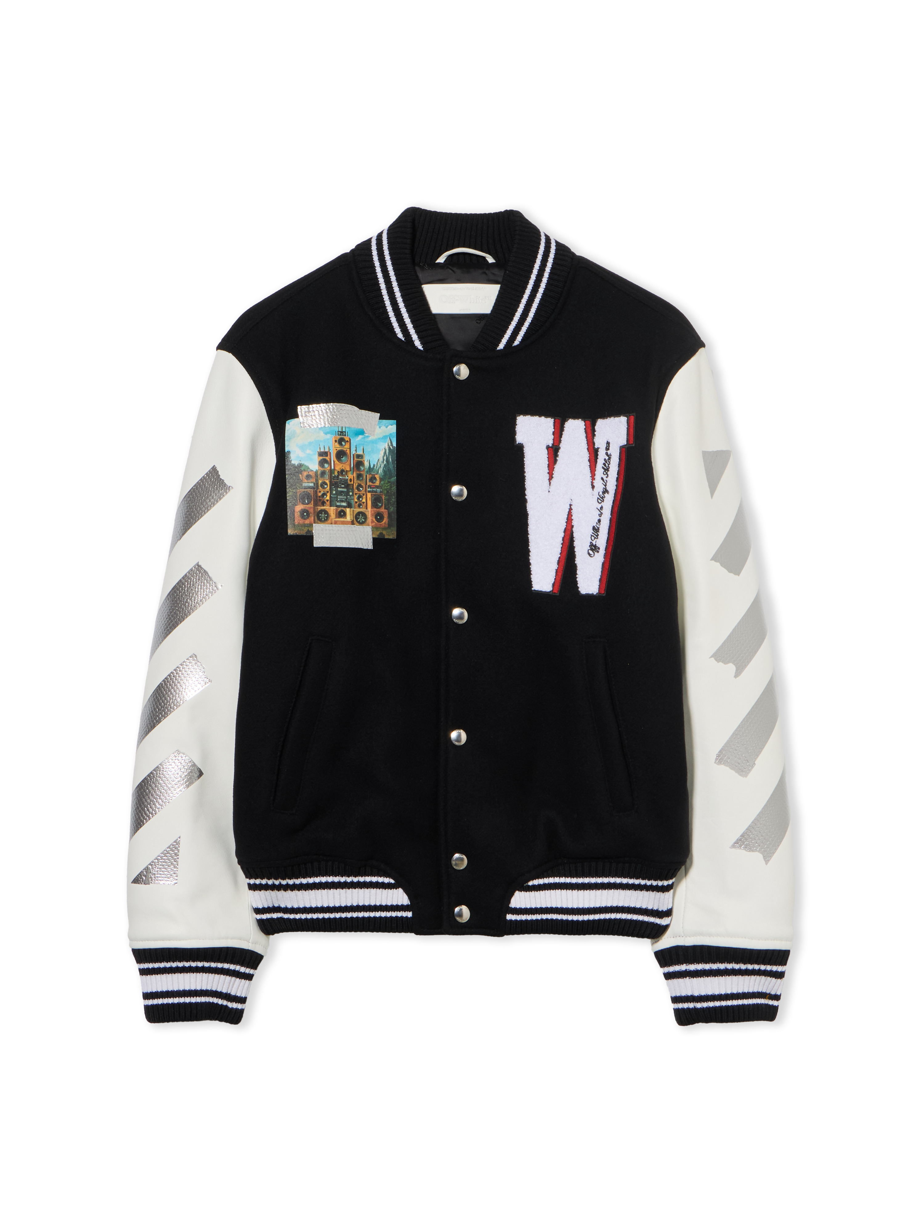 Wo Soundsystem Varsity Jacket - Female Outerwear Black