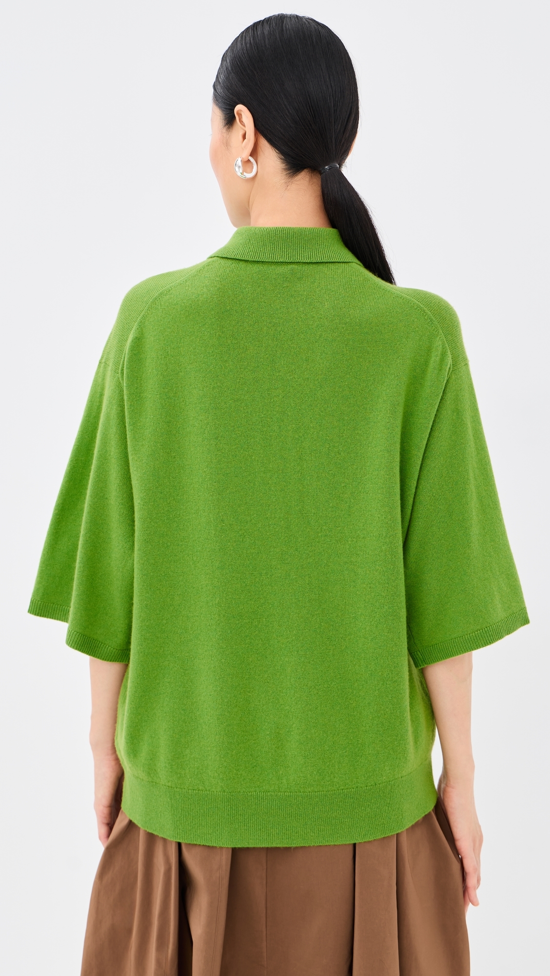 Oversized Easy Tee Polo Avocado