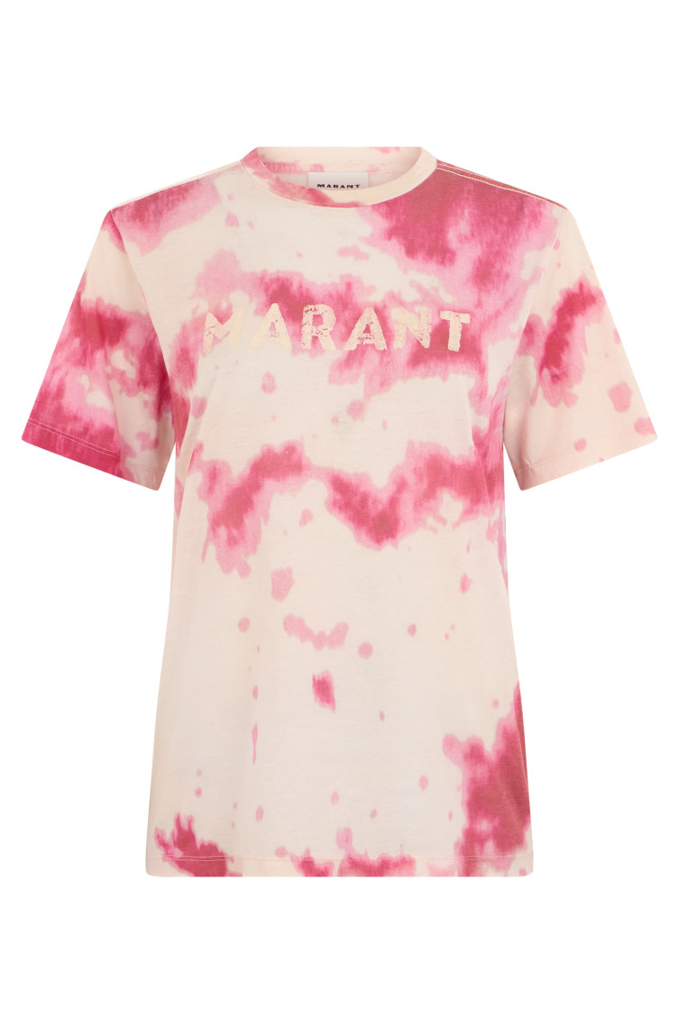 Pink Tie-Dye Crew Neck T-Shirt