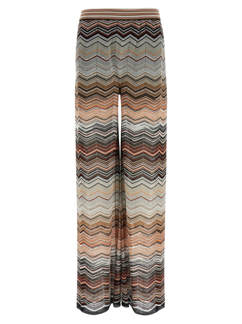 Missoni - chevron pattern wide leg tailored trouser