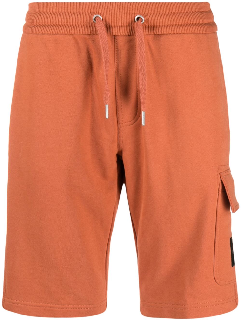 Logo-patch cotton track pants - Orange