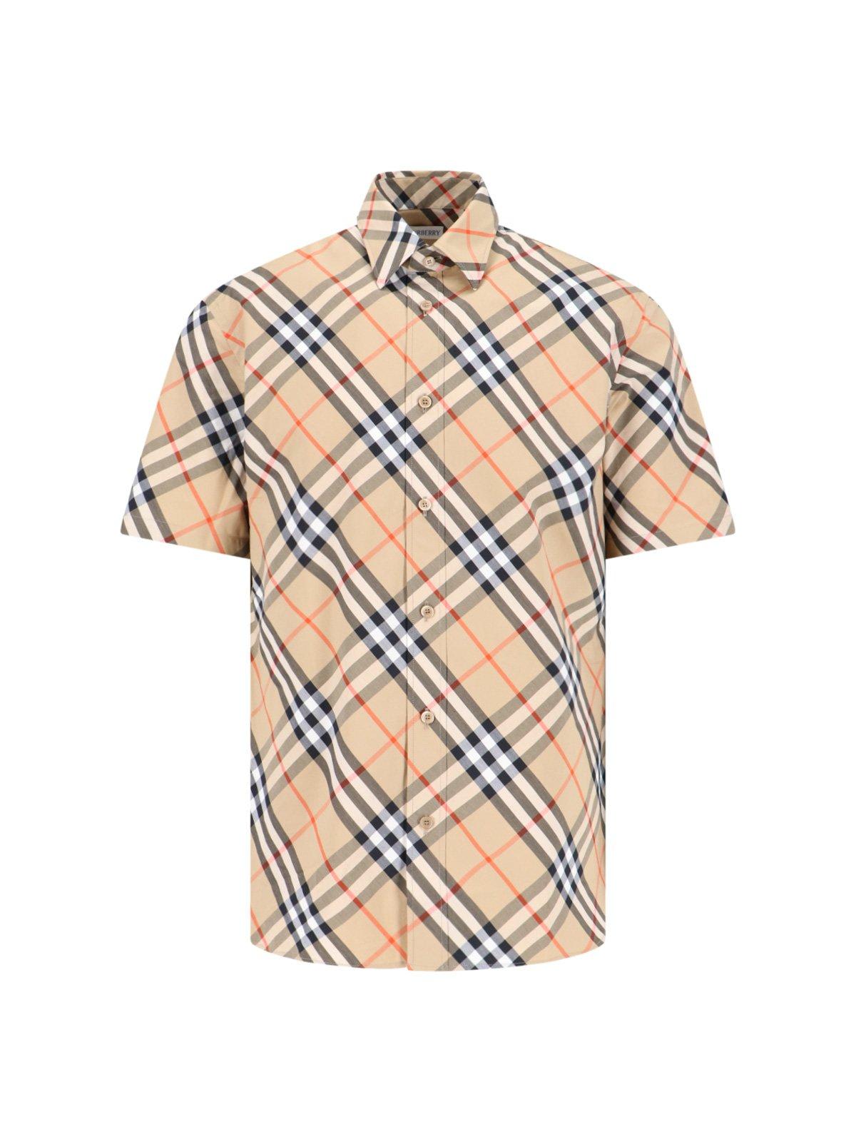 Short Sleeved Checked Shirt