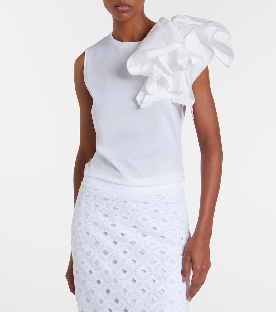 Elegante Taglio cotton jersey top