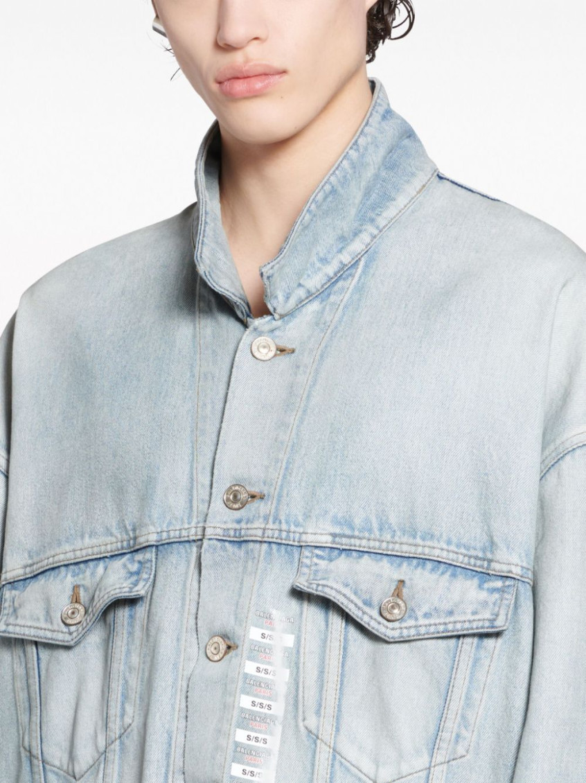 Size Sticker Denim Jacket