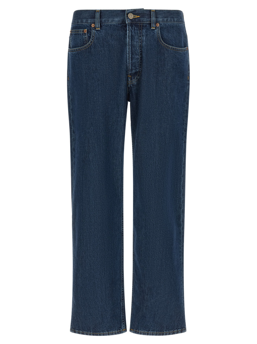 Valentino Garavani - vgold denim jeans five pocket design